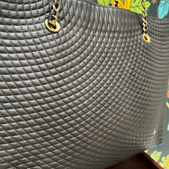 Bally Vintage Brown Quilted Lambskin Tote (Late 1980s–Early 1990s) - Picture 9 of 14